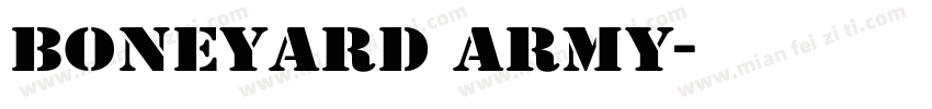 Boneyard Army字体转换